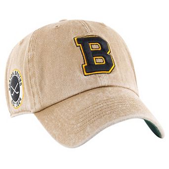 Men's '47 Khaki Boston Bruins Earldor Clean Up Adjustable Hat