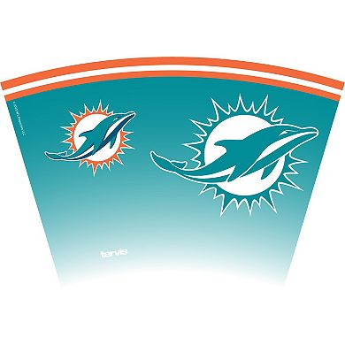 Tervis Miami Dolphins 24oz NFL 2 PACK Genuine & Forever Fan