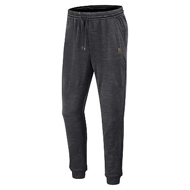 Men's Fanatics Branded Heather Charcoal Vegas Golden Knights Authentic Pro Fleece Sweatpants