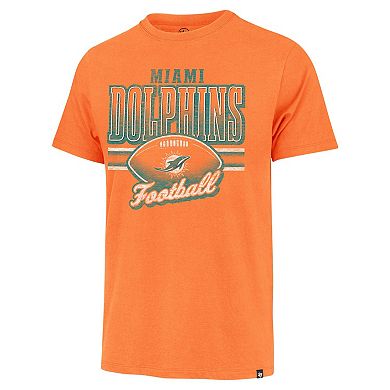 Men's '47 Orange Miami Dolphins Last Call Franklin T-Shirt