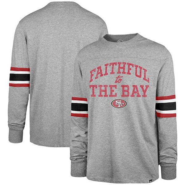 Men's '47 Gray San Francisco 49ers Faithful to The Bay Cover Two Brex ...