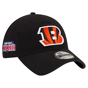 Men's New Era Black Cincinnati Bengals Distinct 9TWENTY Adjustable Hat