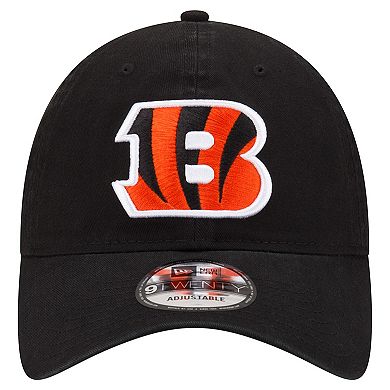 Men's New Era Black Cincinnati Bengals Distinct 9TWENTY Adjustable Hat