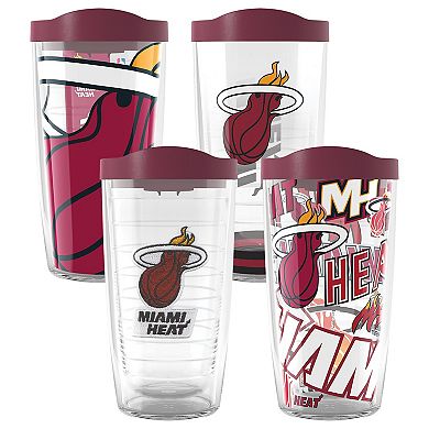 Tervis Miami Heat Four-Pack 16oz. Classic Tumbler Set