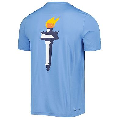 Men's adidas Light Blue New York City FC Team Jersey Hook AEROREADY T-Shirt