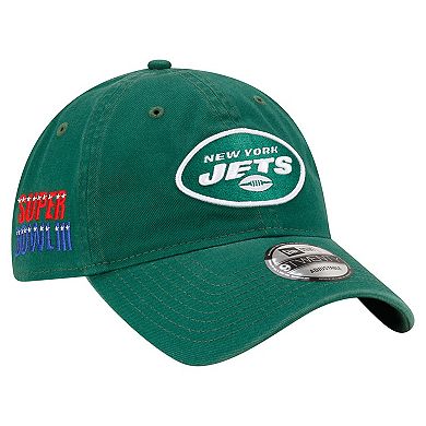 Men's New Era Green New York Jets Distinct 9TWENTY Adjustable Hat