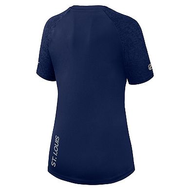Women's Fanatics Branded Navy St. Louis Blues Authentic Pro Tech T-Shirt
