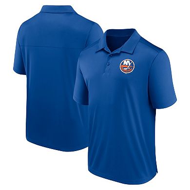 Men's Fanatics Branded Royal New York Islanders Left Side Block Polo