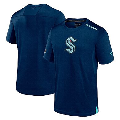 Men's Fanatics Branded  Deep Sea Blue Seattle Kraken Authentic Pro Performance T-Shirt