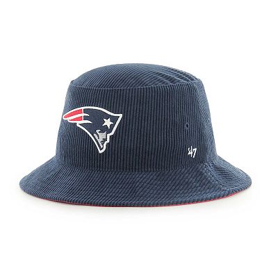 Men's '47 Navy New England Patriots Thick Cord Bucket Hat