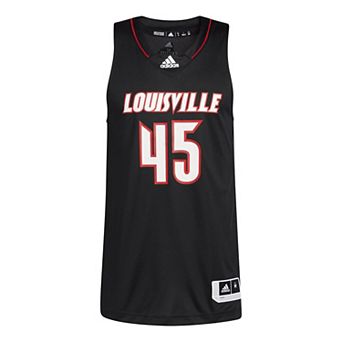 Men's adidas #45 Black Louisville Cardinals Swingman Jersey