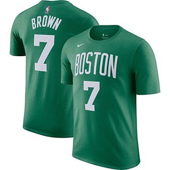 Men's Nike Jaylen Brown Kelly Green Boston Celtics Icon 2022/23 Name & Number T-Shirt
