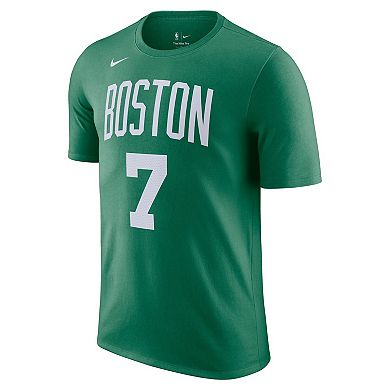 Men's Nike Jaylen Brown Kelly Green Boston Celtics Icon 2022/23 Name & Number T-Shirt