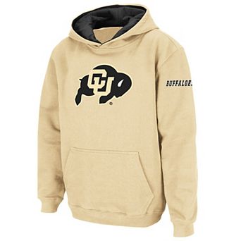 Youth Stadium Athletic Gold Colorado Buffaloes Big Logo Pullover Hoodie