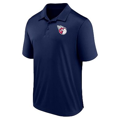 Men's Fanatics Branded Navy Cleveland Guardians Logo Polo