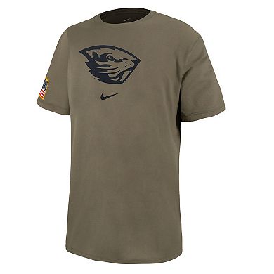 Men's Nike  Olive Oregon State Beavers Military Pack T-Shirt