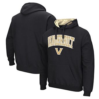 Men's Colosseum Black Vanderbilt Commodores Arch & Logo Pullover Hoodie
