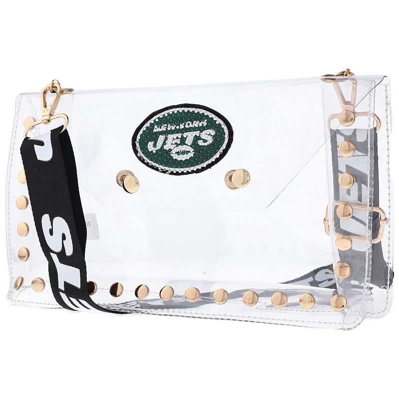 Cuce New York Jets Crystal Clear Envelope Crossbody Bag, Team