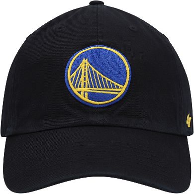 Men's '47 Black Golden State Warriors Team Clean Up Adjustable Hat