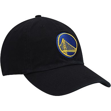 Men's '47 Black Golden State Warriors Team Clean Up Adjustable Hat
