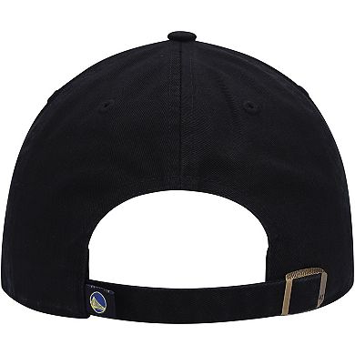 Men's '47 Black Golden State Warriors Team Clean Up Adjustable Hat