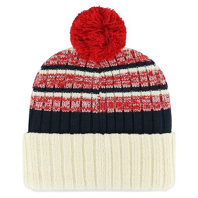 Men's '47 Natural Washington Nationals Tavern Cuffed Knit Hat with Pom