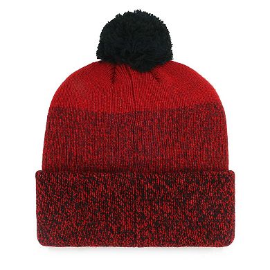 Men's '47 Red Washington Nationals Darkfreeze Cuffed Knit Hat with Pom