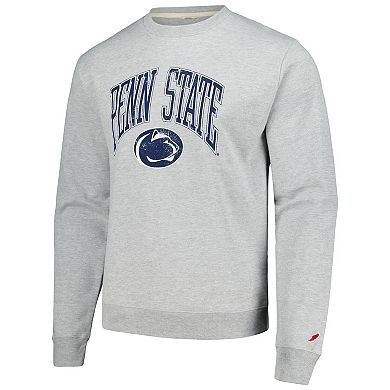 Men's League Collegiate Wear Heather Gray Penn State Nittany Lions Tall Arch Essential Pullover Sweatshirt