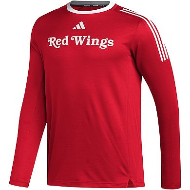 Men's adidas Red Detroit Red Wings AEROREADYÂ® Long Sleeve T-Shirt