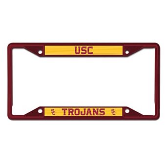 WinCraft USC Trojans Chrome Colored License Plate Frame