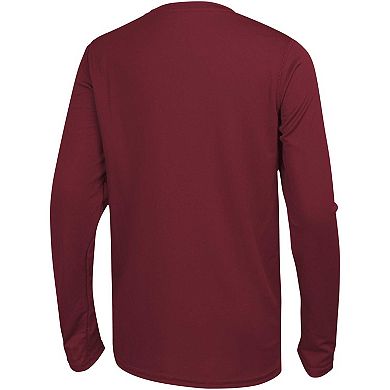 Men's Cardinal Arizona Cardinals Side Drill Long Sleeve T-Shirt