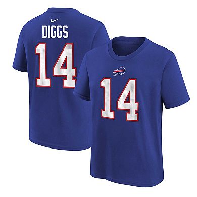 Preschool Nike Stefon Diggs Royal Buffalo Bills Player Name & Number T-Shirt