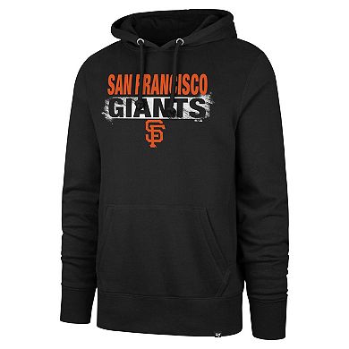 Men's '47 Black San Francisco Giants Base Slide Headline Pullover Hoodie