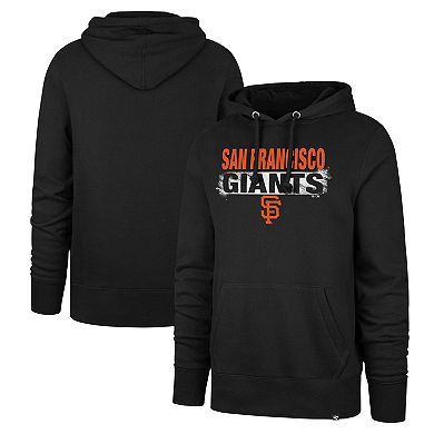 Men's '47 Black San Francisco Giants Base Slide Headline Pullover Hoodie