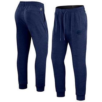 Men's Fanatics Branded Heather Navy Montreal Canadiens Authentic Pro Road Jogger Sweatpants