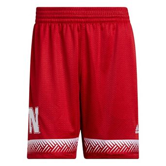 Men's adidas Scarlet Nebraska Huskers Swingman Replica Basketball Shorts