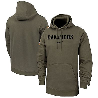 Men's Nike Olive Virginia Cavaliers Military Pack Club Fleece Pullover Hoodie