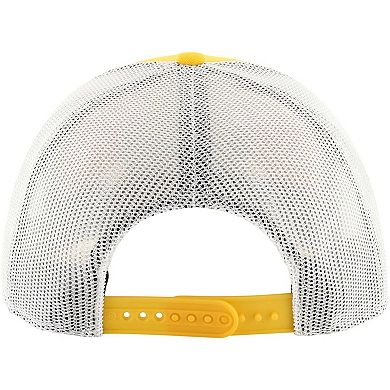 Men's '47 Gold Golden State Warriors Semi Patch Trucker Adjustable Hat