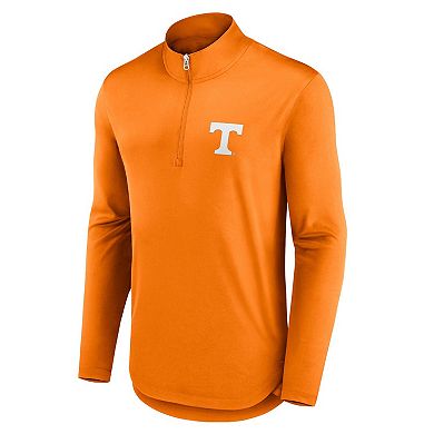 Men's Fanatics Branded Tennessee Orange Tennessee Volunteers Quarterback Mock Neck Quarter-Zip Top