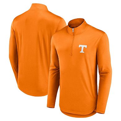 Men's Fanatics Branded Tennessee Orange Tennessee Volunteers Quarterback Mock Neck Quarter-Zip Top