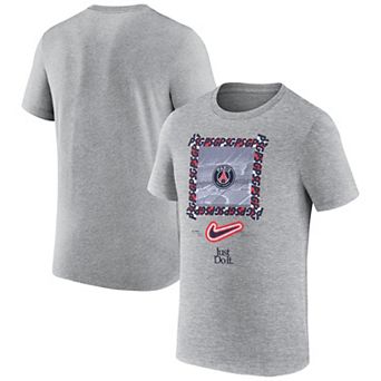 Men's Nike Heather Gray Paris Saint-Germain DNA T-Shirt