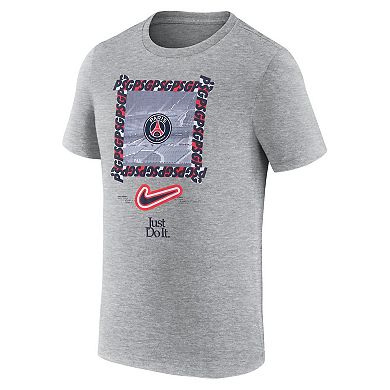 Men's Nike Heather Gray Paris Saint-Germain DNA T-Shirt