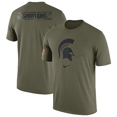 Men's Nike  Olive Michigan State Spartans Military Pack T-Shirt