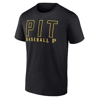 Men's Fanatics Branded Black/White Pittsburgh Pirates Two-Pack Combo T-Shirt Set