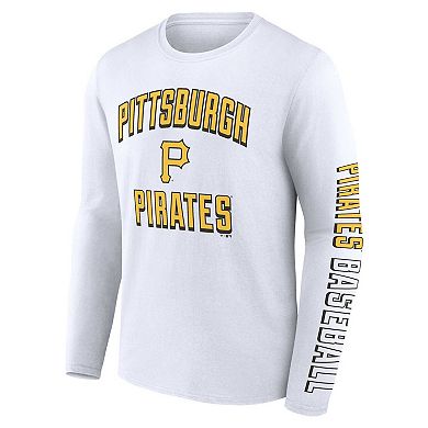 Men's Fanatics Branded Black/White Pittsburgh Pirates Two-Pack Combo T-Shirt Set
