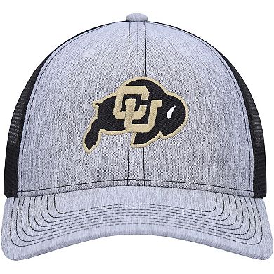 Men's Ahead Charcoal/Black Colorado Buffaloes Brant Trucker Adjustable Hat