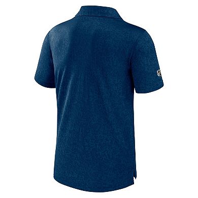 Men's Fanatics Branded Deep Sea Blue Seattle Kraken Authentic Pro Jacquard Polo