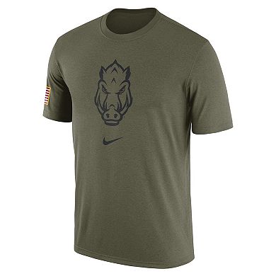Men's Nike  Olive Arkansas Razorbacks Military Pack T-Shirt