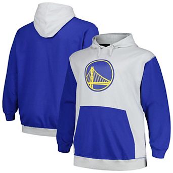Men's Fanatics Branded Royal/Silver Golden State Warriors Big & Tall Primary Arctic Pullover Hoodie