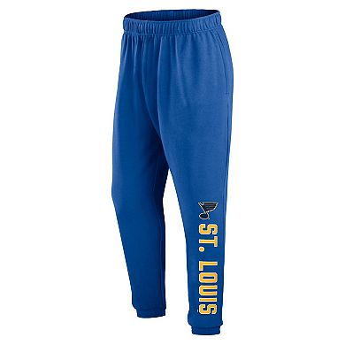 Men's Fanatics Branded Blue St. Louis Blues Chop Block Fleece Sweatpants